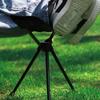 Aluminum Alloy Chair Footrest Black Foldable Chair