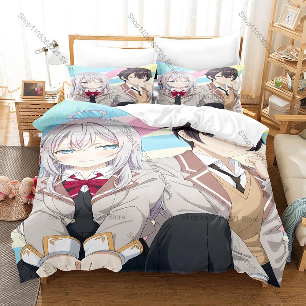 Cool Personality Alya Sometimes Hides Her Feelings in Russian Bedding Set New Soft Microfiber Anime Duvet Cover Pillowcase Home