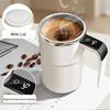 Tazza di agitazione automatica, ricaricabile, portatile, per caffè, agitazione elettrica, miscelatore in acciaio inossidabile, tazze rotanti magnetiche auto-agitanti