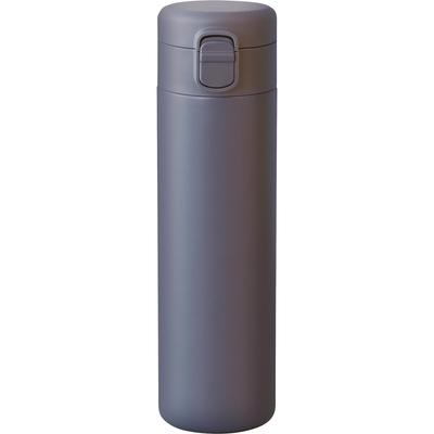 Spülmaschinenfeste nahtlose Wasserflasche, Becherflasche, 500 ml, Marineblau, Stopper, vakuumisolierte Flasche, One-Touch-Thermo/Kälte-RH-1700