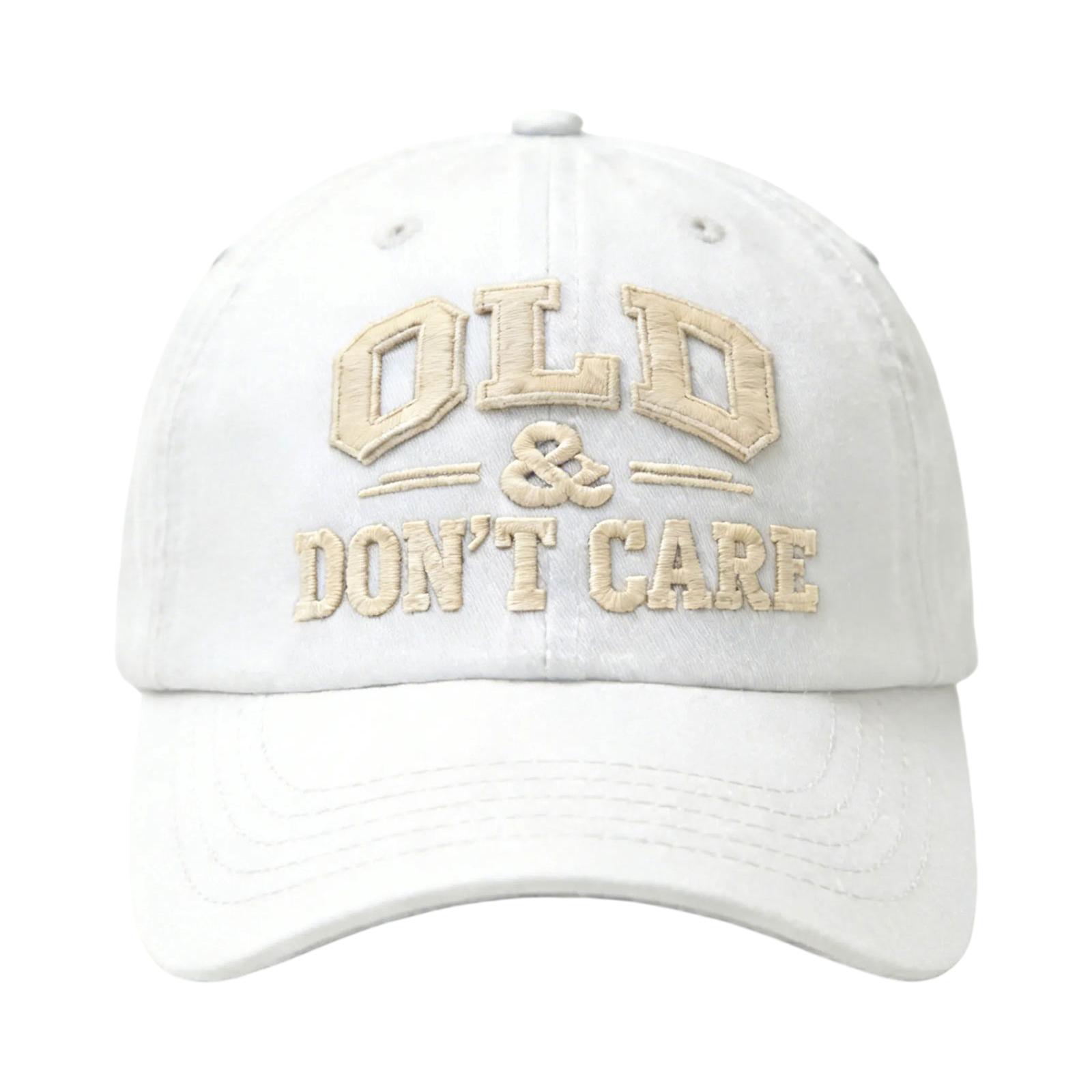 

Embroidered Baseball Cap, Adjustable, Unisex, Fun Adjustable Baseball Cap One Size білий