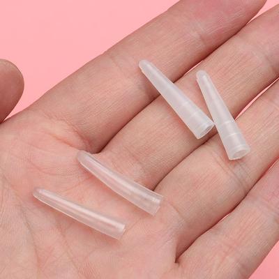 10 Stück Transparente Weiche/Harte Werkzeugteile Schutzhüllen Wimpernverlängerung Pinzetten Silikonabdeckungen Spitzen Pinzettenabdeckung