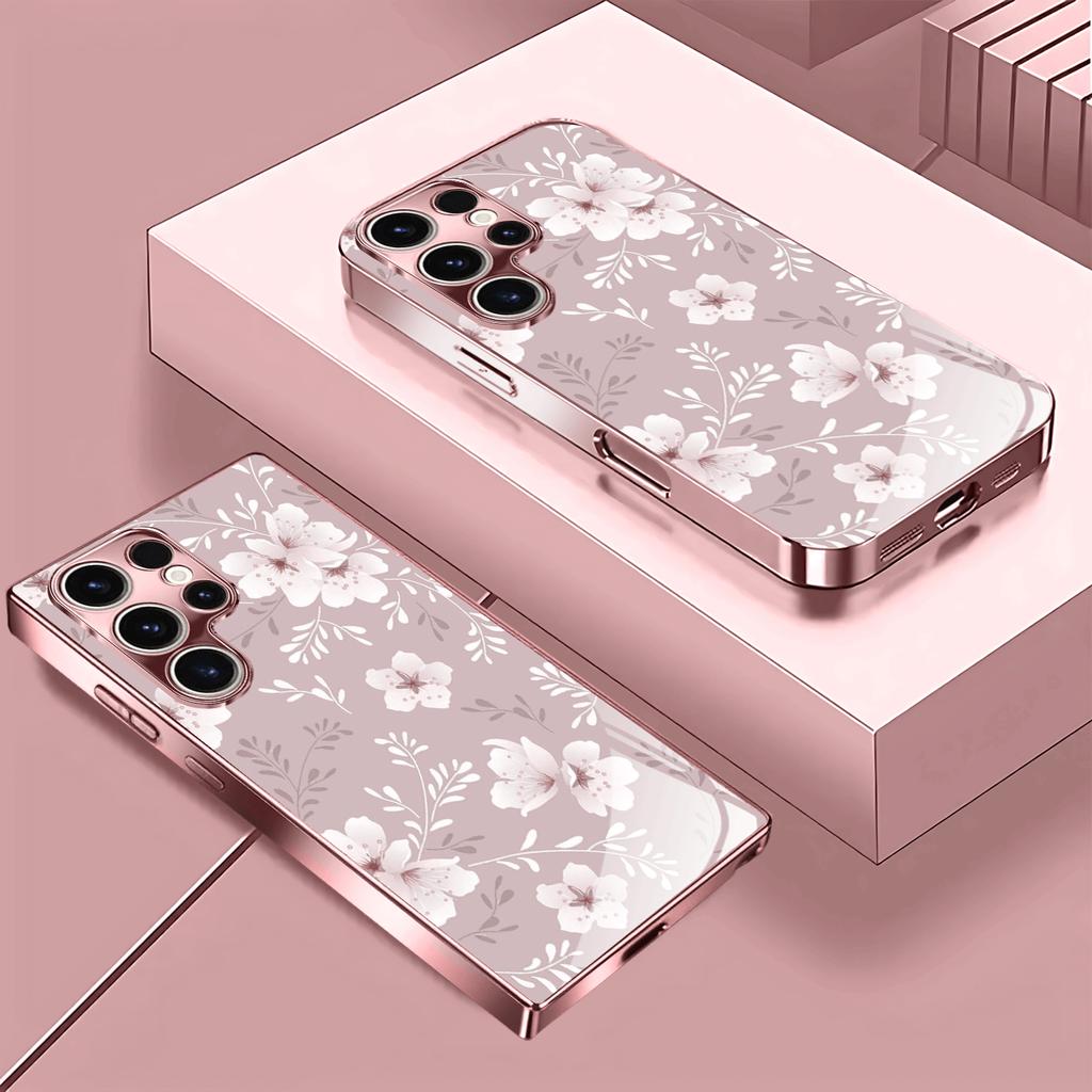 New Exquisite luxury High-end PhoneCase Glass PhoneCase for Samsung Galaxy S26 S25 S24 S23 S22 S21 FE,Ultra,Plus Dropresistant