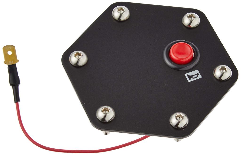 Daikei Sangiyo Daikei Plate Horn Button Black PH03 Anodized/Red