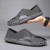 Fashion 2025 Mens Summer Sandals Athletic Beach Slides Shoes Handmade Outdoor Versatile Comfy Sandals Mens Hiking Sandals Size 39-44