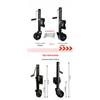 1500 Pounds Trailer Jack 6-inch Double Solid Guided Wheel Lift Trailer Legs Yacht Trailer RV Accessories with Bolt on Capacity