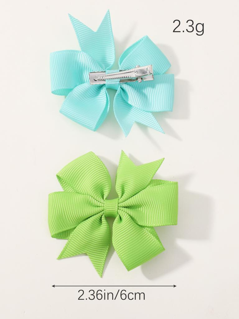 20 szt./zestaw 2,5 cala Jednokolorowa Wstążka Klips do Włosów dla Dzieci Dziewczynek Cheers Kok Wiatraczek Małe Spinki do Włosów Nakrycie Głowy Akcesoria do Włosów