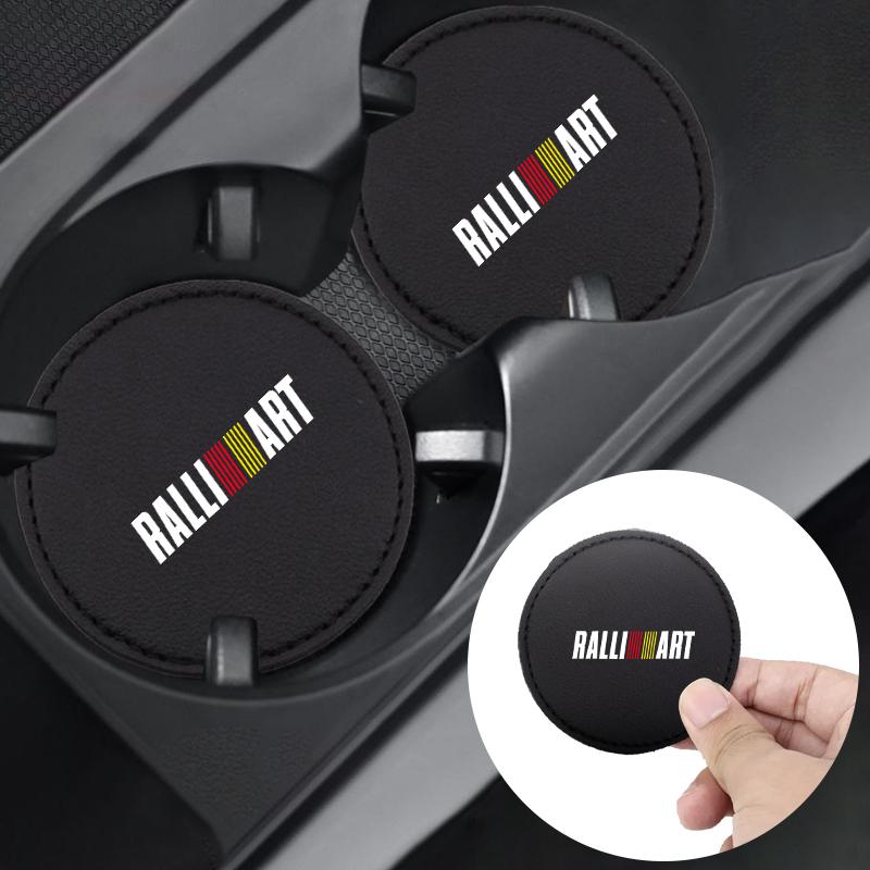 

Car Logo Cup Holder Coaster Non Slip Mat For Mitsubishi Ralliart Lancer 9 EX Colt Outlander 3 ASX Pajero L200 Galant Space Star