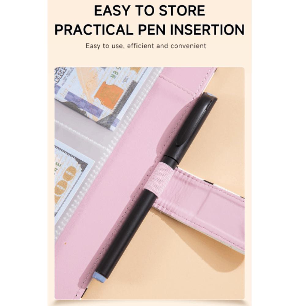 Colorful A5 Soft Budget Binder Planner PU Money Saving Envelope Budget Planner
