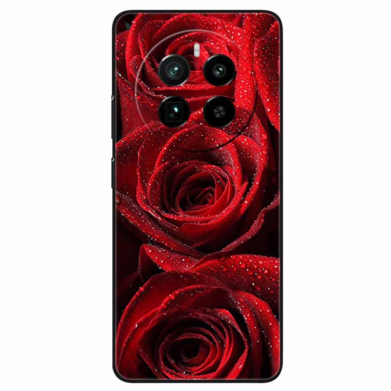 For Realme 12 4G Case Black Silicone Lovely Cute Soft TPU Phone Cases On Realme12 4G Protect Bumper Cover Shell Coques 6.67''