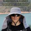KoKossi Summer Sun Hat UV Protection Wide Brim Fisherman Hat Fishing Mountain Travel Hunting Outdoor Cap Removable Visor