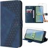 Protective Case - Samsung - Galaxy A05s - Navy Blue PU Leather - Card Pocket - Multi-Position Stand