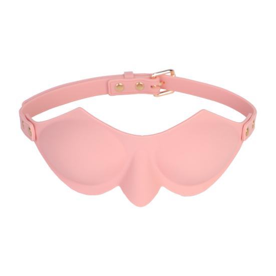 BDSM Silicone Blindfold with Adjustable Strap Light-Blocking Eye Mask for Sensory Play Intimate Games Soft Discreet Adult Toy for Couples' Roleplay