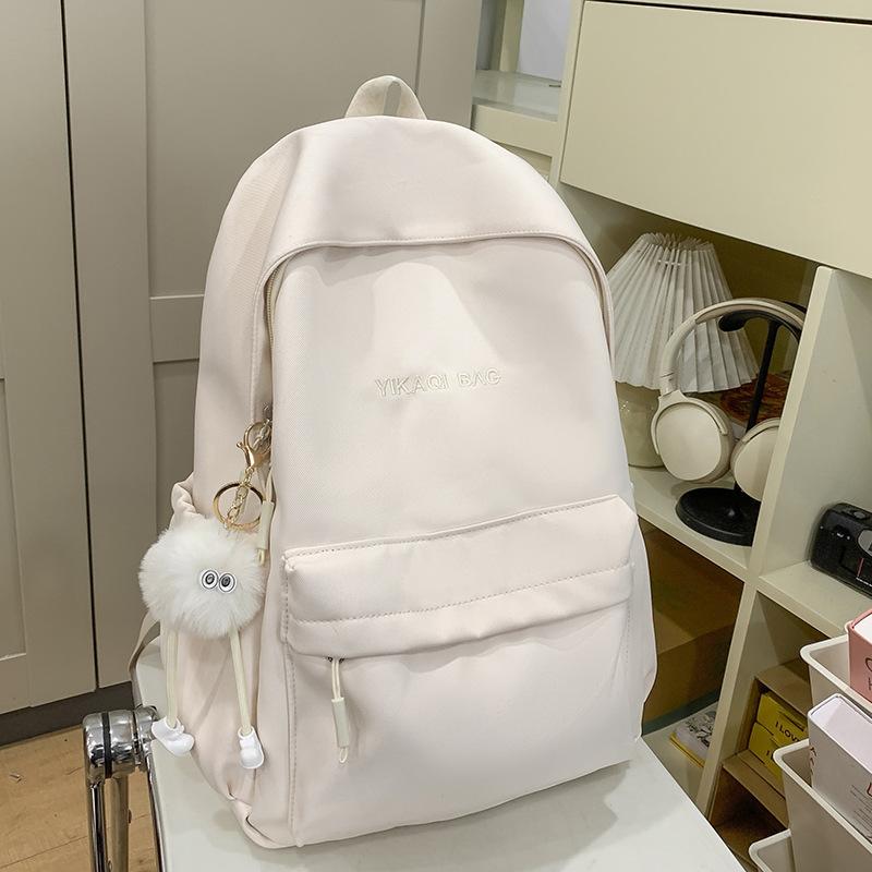 New Elementary School Student Schoolbag for Girls Junior High School Students with High Looks Letter Backpack
