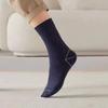 Versatile Solid Color Mid Tube Socks Japanese Casual Breathable Pile Socks Comfortable
