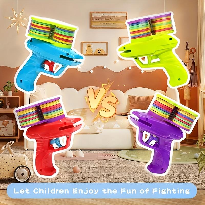 New 3-hole shooting toy - interactive launcher with 3 magazines, suitable for Christmas and New Year prank toys- group game gift