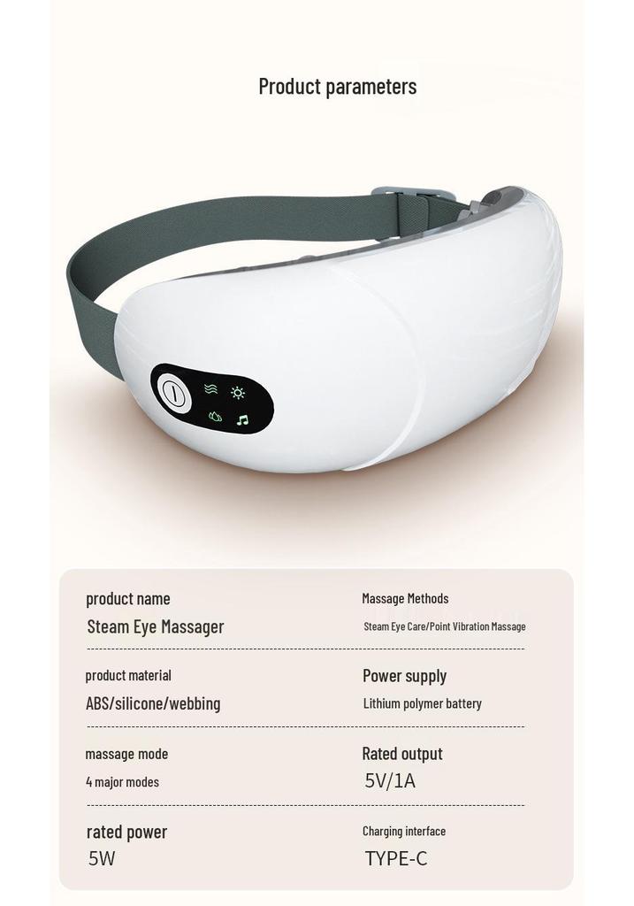 Fully Automatic Eye Massager for Kids and Adults with Electric Airbag and Heat Therapy