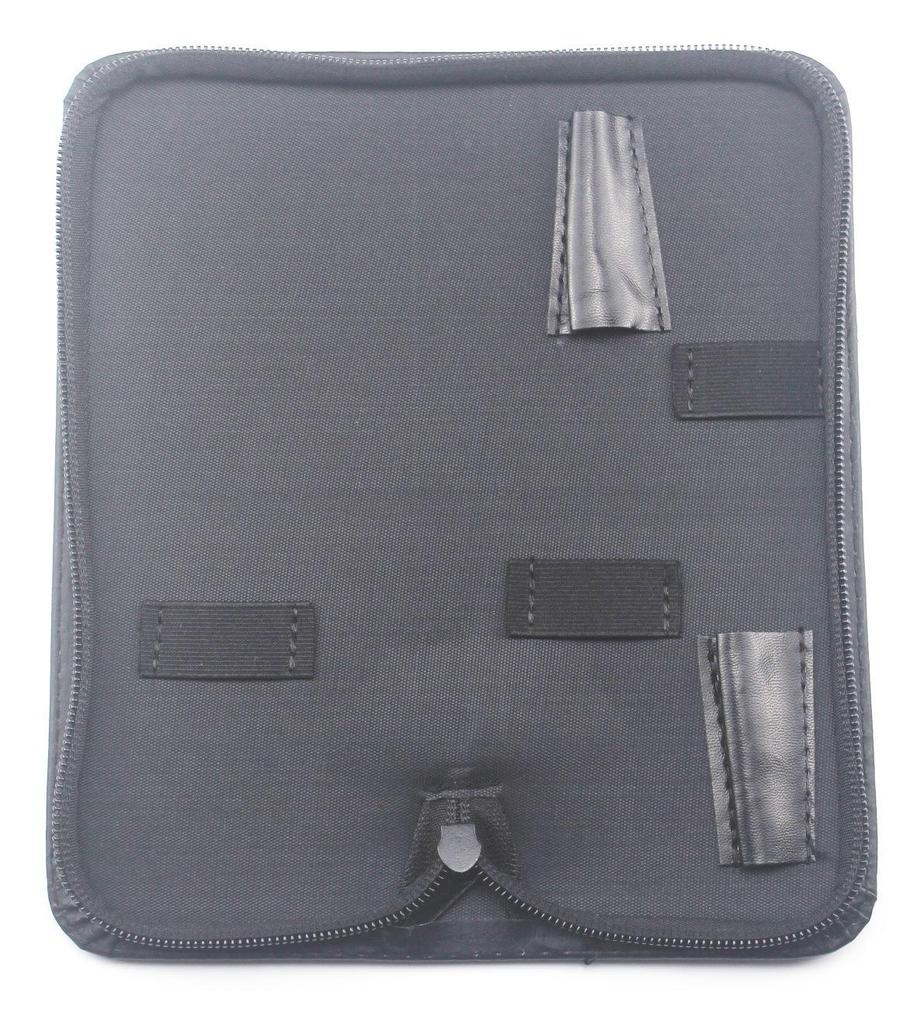 Customizable Leather Hairdressing Scissor Case with Double Handle
