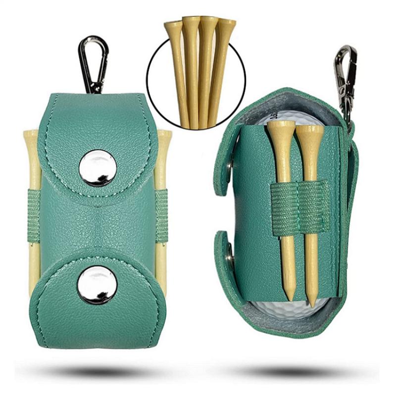 

PU Leather Golf Bag Golf Waist Bag Outdoor Golf Storage Bag Golf Accessories Bag Portable Exercise Bag коричневый