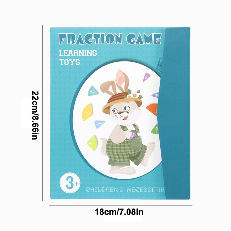 Magnetic Fraction Demonstration Book, Magnetic Fraction Tiles, Score Disk Demonstrator Fractions Manipulatives, разноцветный