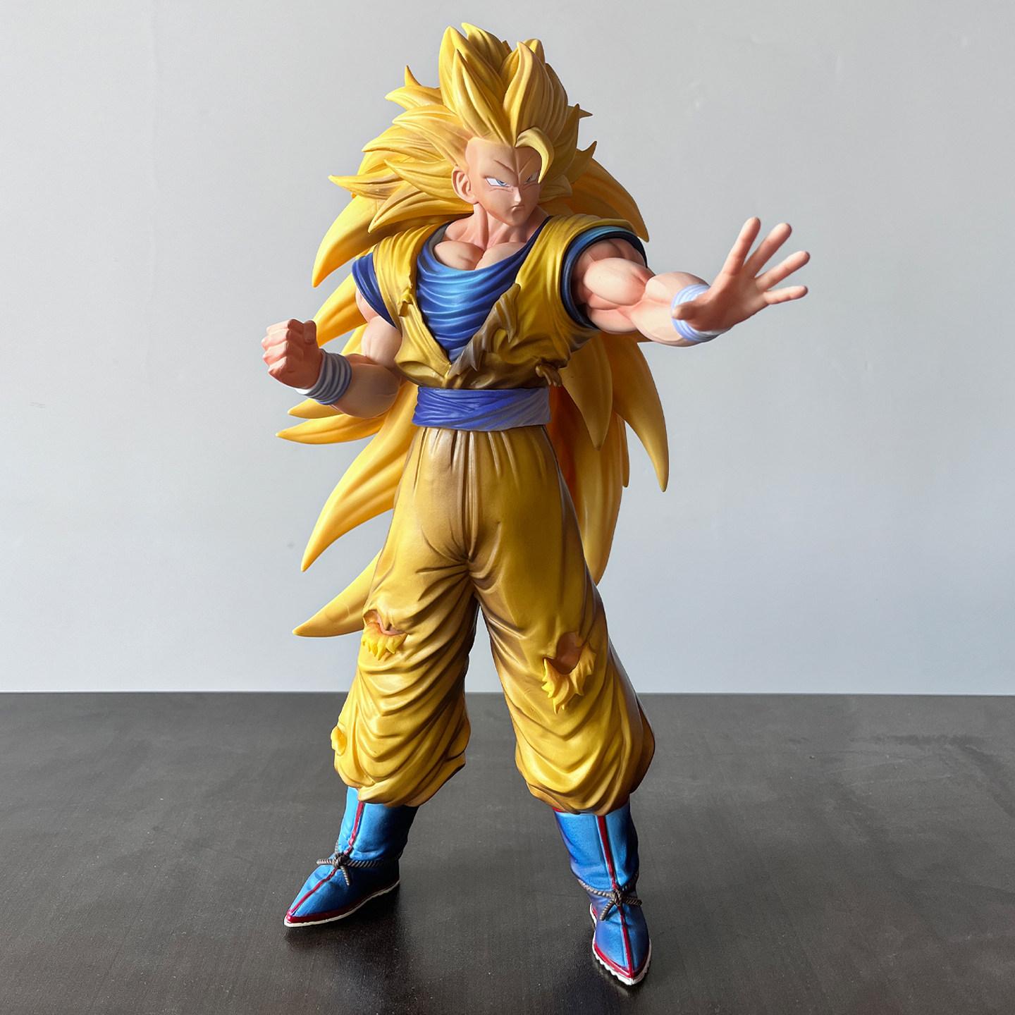 

Фигурка Goku Super Saiyan из Dragon Ball, статуэтка из аниме, декор для стола, коллекционная модель, игрушка, подарок на день рождения для фанатов Z 3 Круглая сенсорная сжимаемая прыгучая
