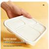 Disposable Degradable Corn Starch Round Food Container with Lid