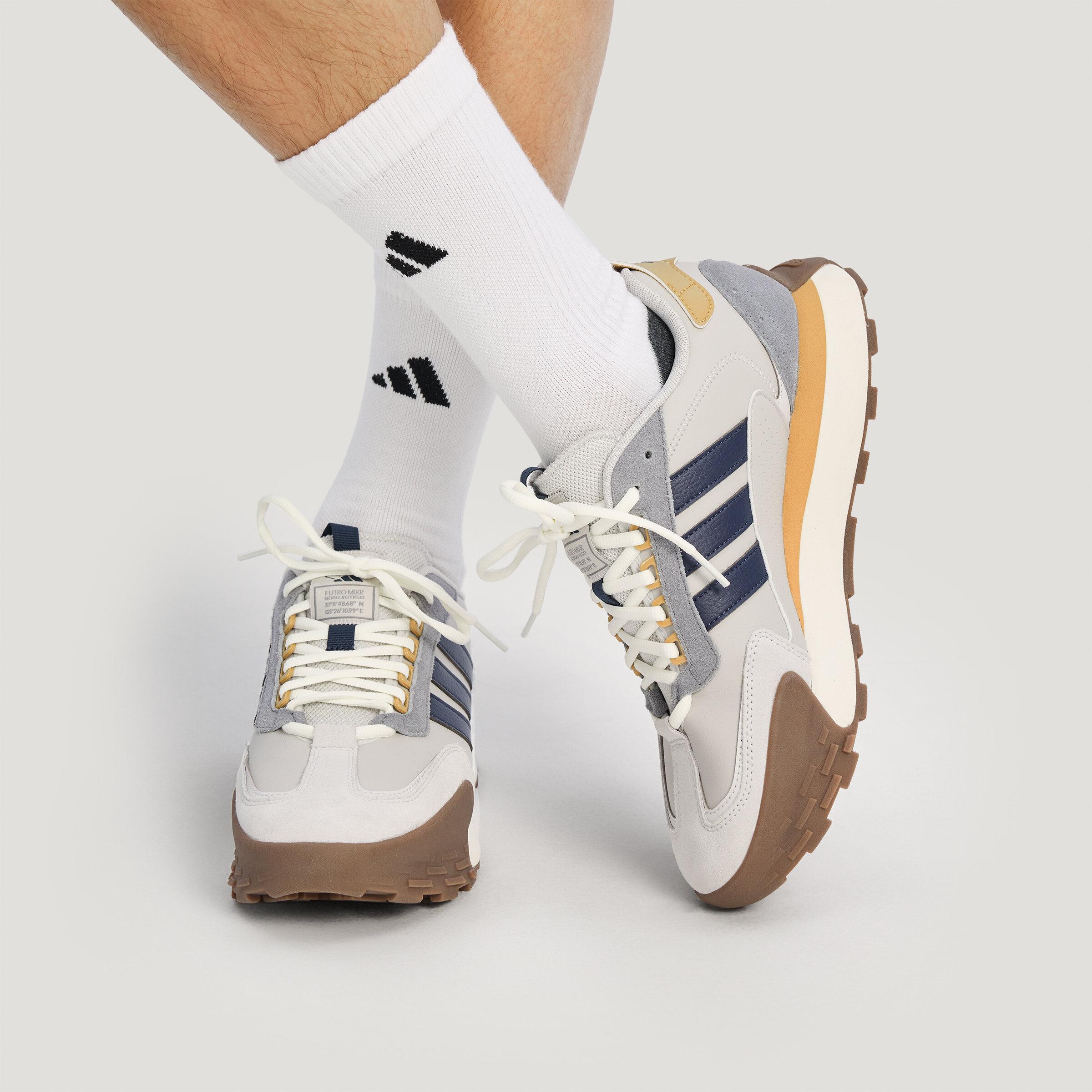 Adidas Futro Mixr Synthetic Leather Low top Running Shoes Unisex Gray 37