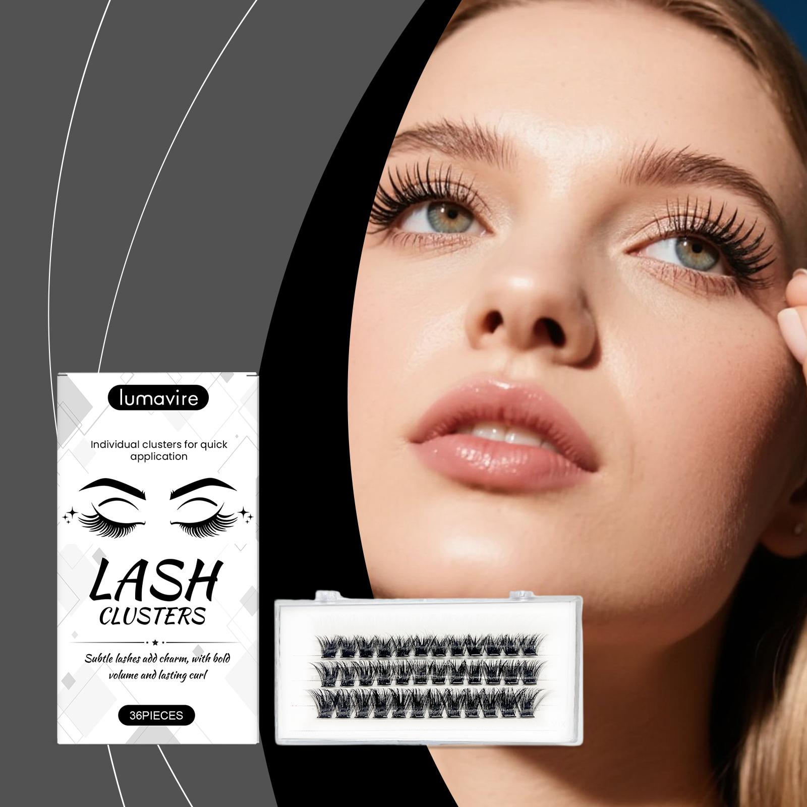 False Eyelashes Natural Eyelash Extension Individual Eyelash Cluster Comic Eyelashes Makeup Lashes Tools