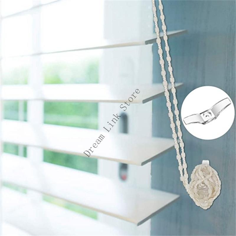 

12 Set Window Blind Cord Cleats Safety Cord Cleats for Blinds with Screws Plastic Transparent for Home Window Curtains China Mainland