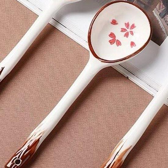 Four Seasons Bloom - Japanese 5-Inch Ceramic Rice Bowl, 2021 New Household Tableware, Ice Powder High-Footed Design