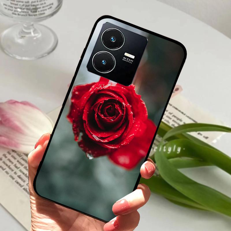 Pro Vivo Y22S 2022 Pouzdro Nárazuvzdorné Měkké TPU Silikonové Kryt Telefonu Pro Vivo Y22 Y 22 V2207 Y22S V2206 Funda Capa Kreslený Vivoy22