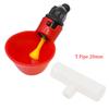 5Pcs Chicken Water Bowl Automatic Drinker Cups Thread Filling Waterer Poultry Drinking Bowl for Chickens Quail Bird Cage