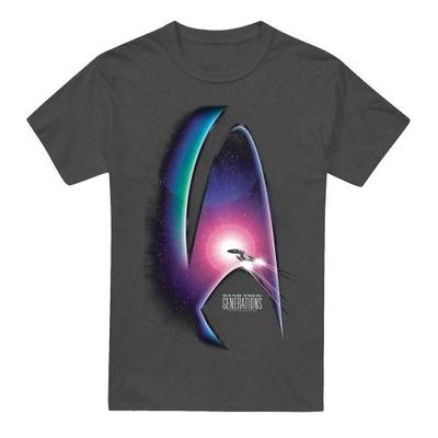 STAR TREK Unisexowy T-shirt dla dorosłych Generations