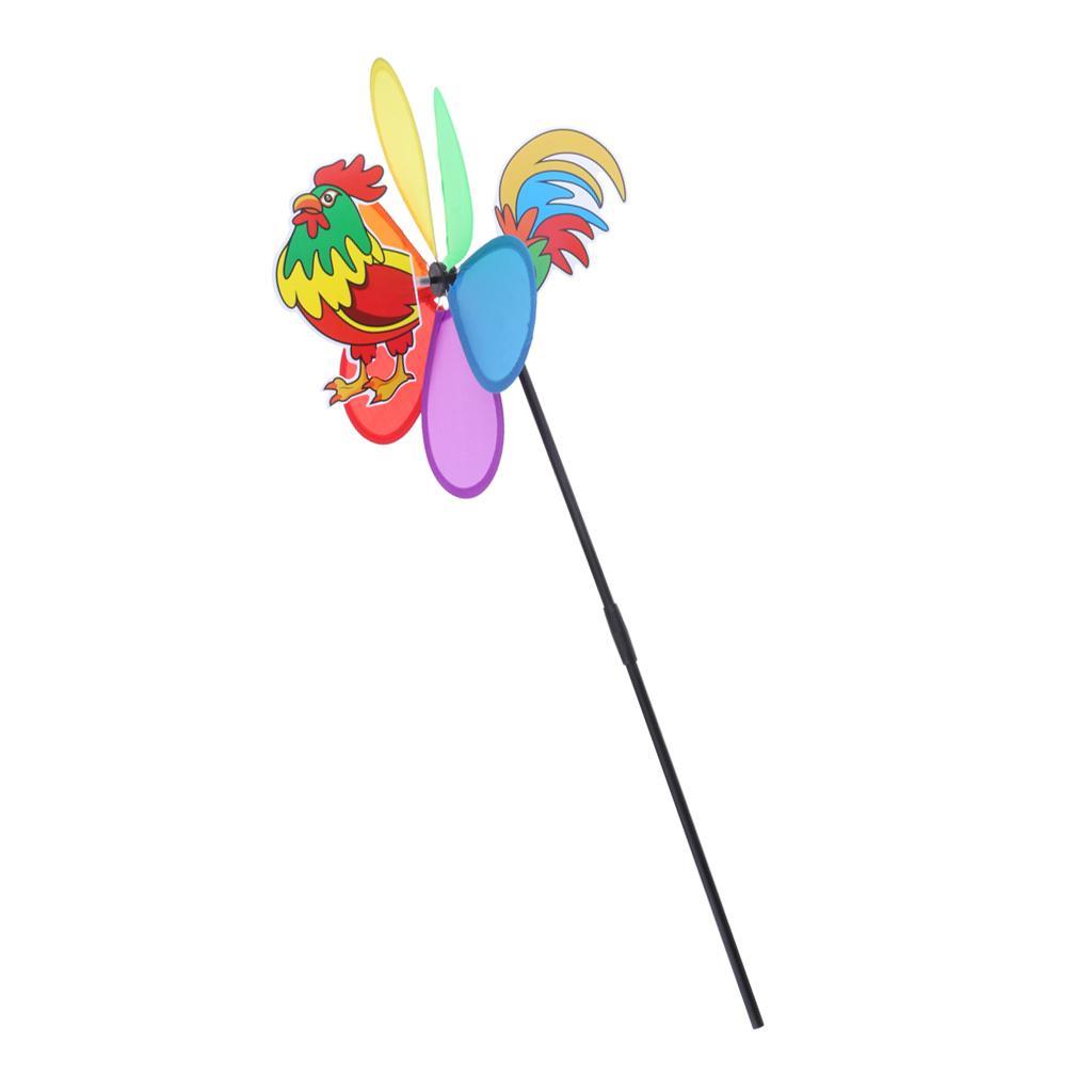 Vane Colorful Windmill Chime Whirligig Rotator Toys Children