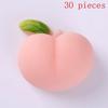 10/30Pcs Stereo Relieve Stress Peach Bum Sticker Mobile Phone Decoration Accessories Fun Butt Mochi Squeeze Toy