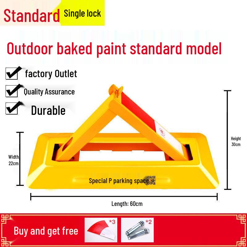 Blocator de sol triunghiular rezistent pentru locuri de parcare în garaje