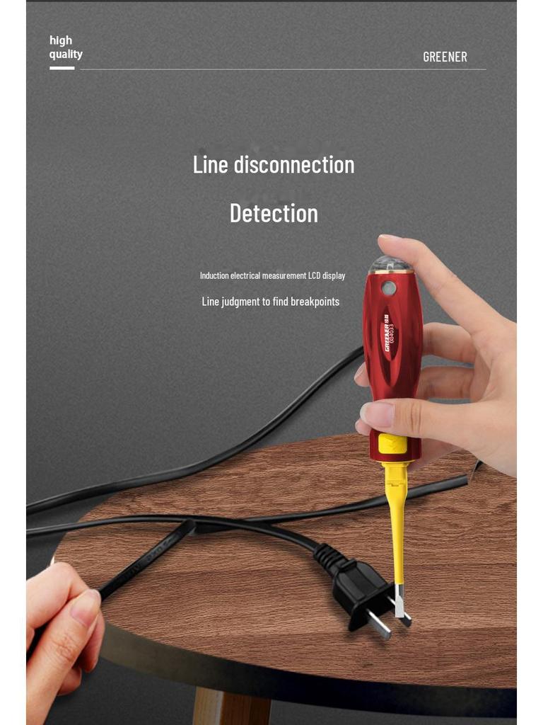 Green Forest Dual-Function Electrician Induction Test Pen
