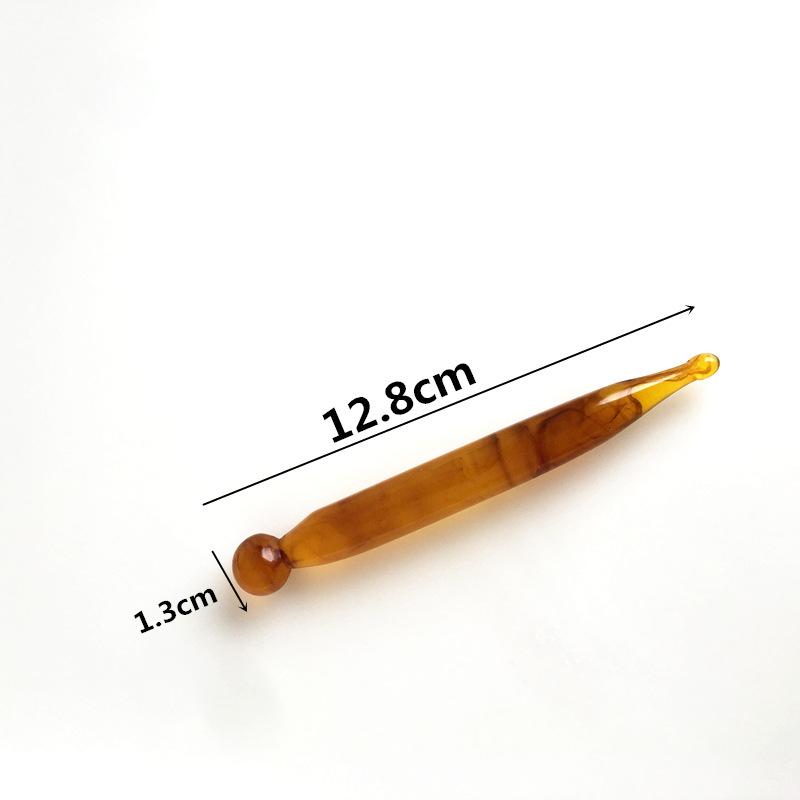 7Pcs / Set  Acupuncture SPA  Massager Antistress Scraping Board Resin Beeswax Amber Meridian Massage Tool Scraping Board Set