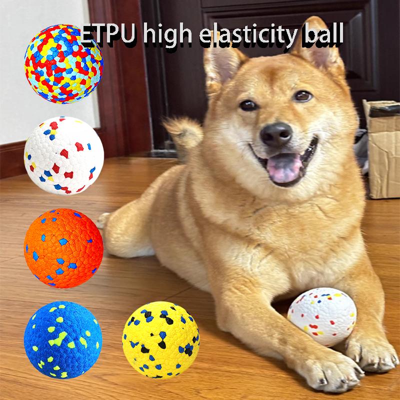7.5cm Pet Toy Ball Dog High Elasticity Solid Toy Ball Floating E-tpu Bite Resistant Outdoor Training Toy Ball For Dogs 5