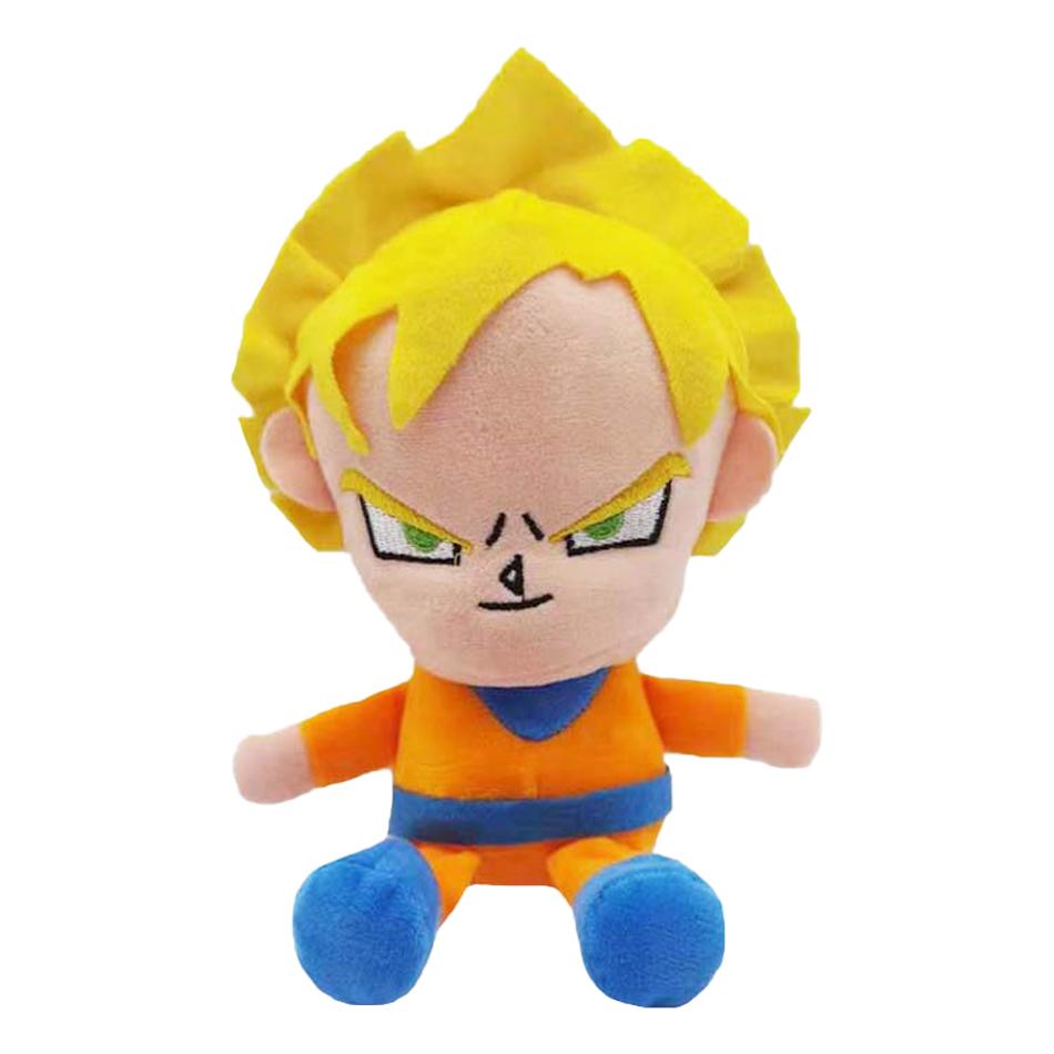 20cm Dragon Ball Z Japan Anime Plush Toys Super Saiyan Goku Vegeta Picollo Trunks Gohan Cartoon Figure Stuffed Dolls Gifts