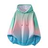 2026 Gradient Color Hooded Loose Pullover - Versatile Youth Fashion for Spring/Autumn