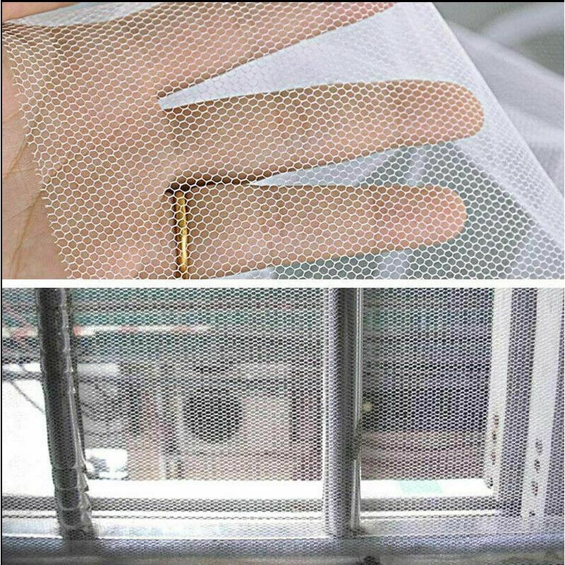 Premium Window Mesh Door Curtain With Self-adhesive Net Guard For Mosquitoes And Bugs