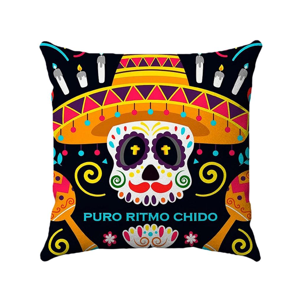 Halloween Festival Decoration Living Room Sofa Cushion Pillow Cover Offices Waist Pillow Cover (excluding Core)