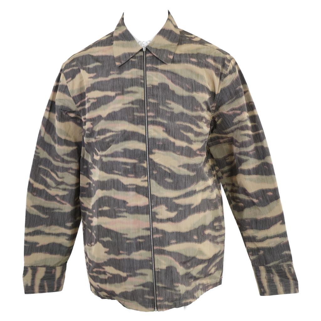 Jil Sander Nylon Twill Zip Shirt Jacket Blouson Jacket 48 CamouflageUsed