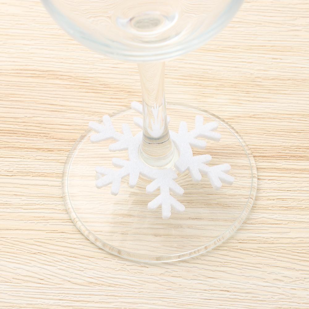 New Year Product Christmas Cup Ring Christmas Cup Decoration Rings Table Decor Wine Glass Pendants