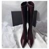 New Style High Heel Women High Boots Suede Pointed Toe Elegant Knee High Shoes Woman Trend Fashion Sexy Pumps Party Luxury Boots