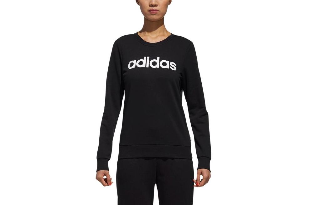 Adidas Neo Sweatshirts Women s Black Crew Neck Moderate Other DM4129 M