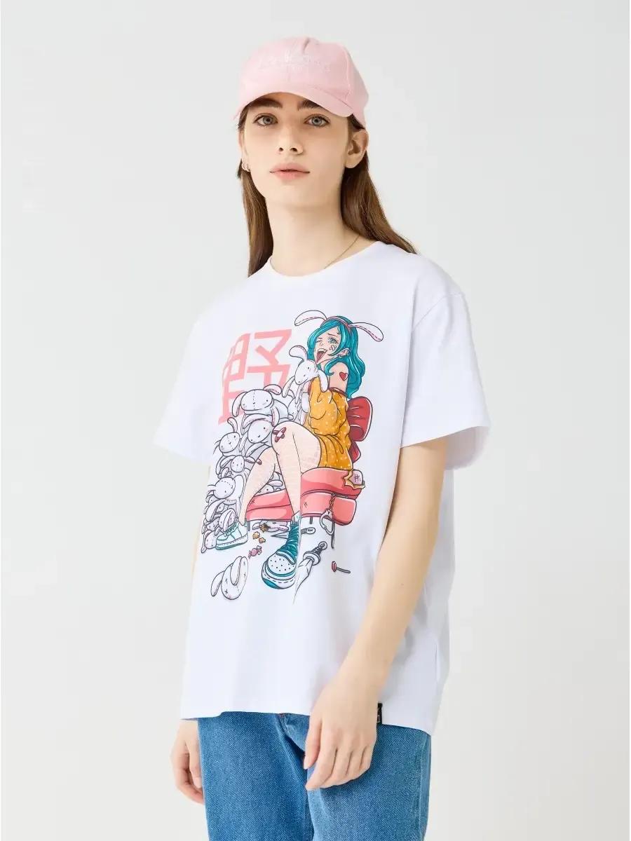

T-shirt with anime print M