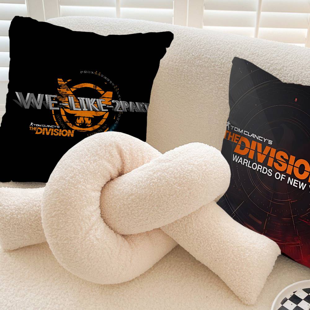T-Tom clancy's the division Cushion Cover Inches Farmhouse Decor Home Throw Pillow Covers for Couch Decorations