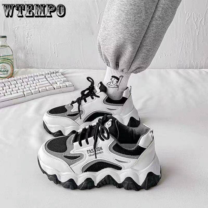 Papas Schuhe Weibliche Ins Tide Sport Frauen Schuhe Koreanischen Stil Schnüren Atmungsaktive Student Casual Schuhe